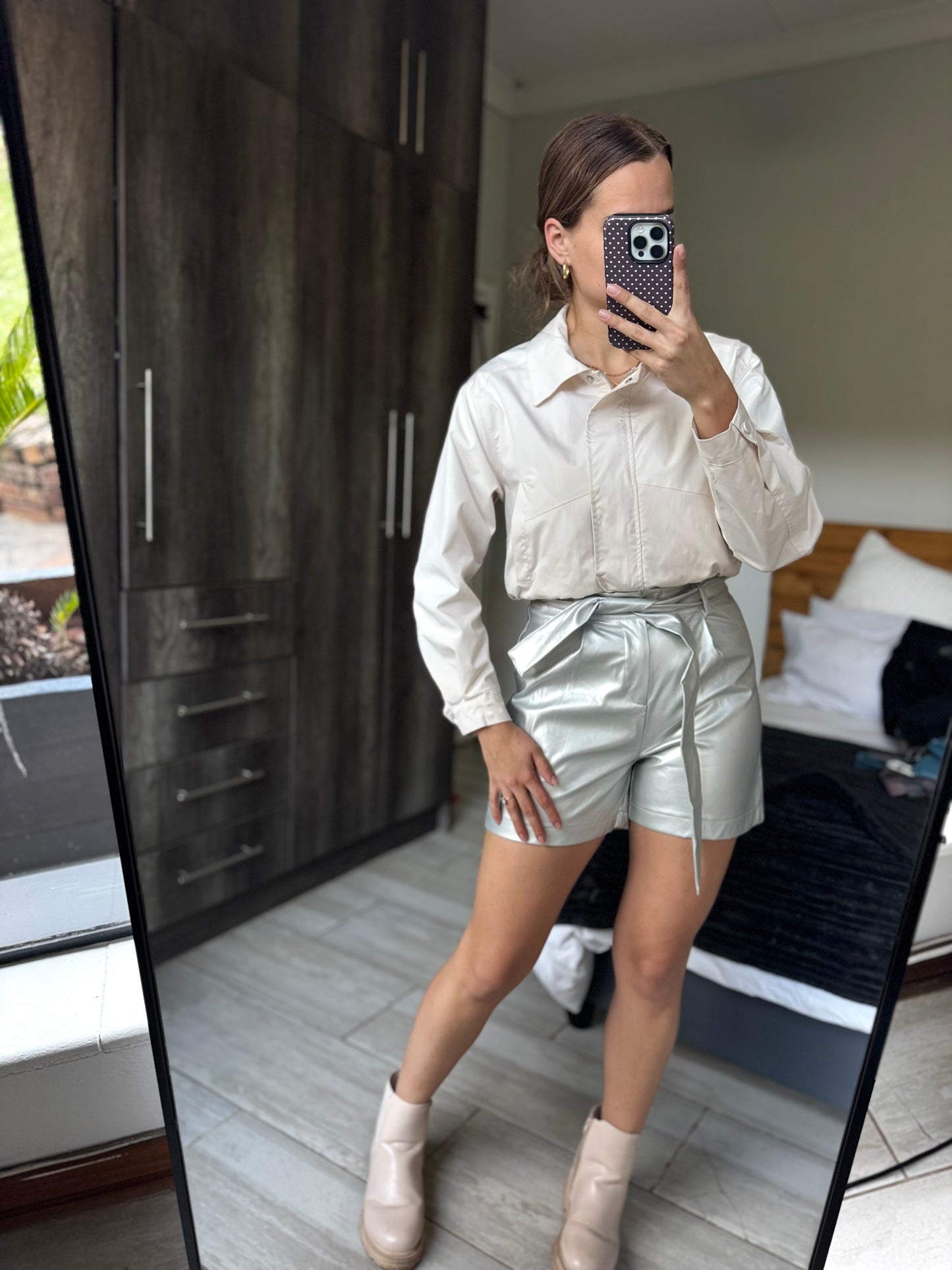 Brand New silver shorts (MM)