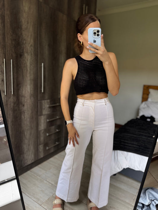 Cotton on black top with zip (RR)