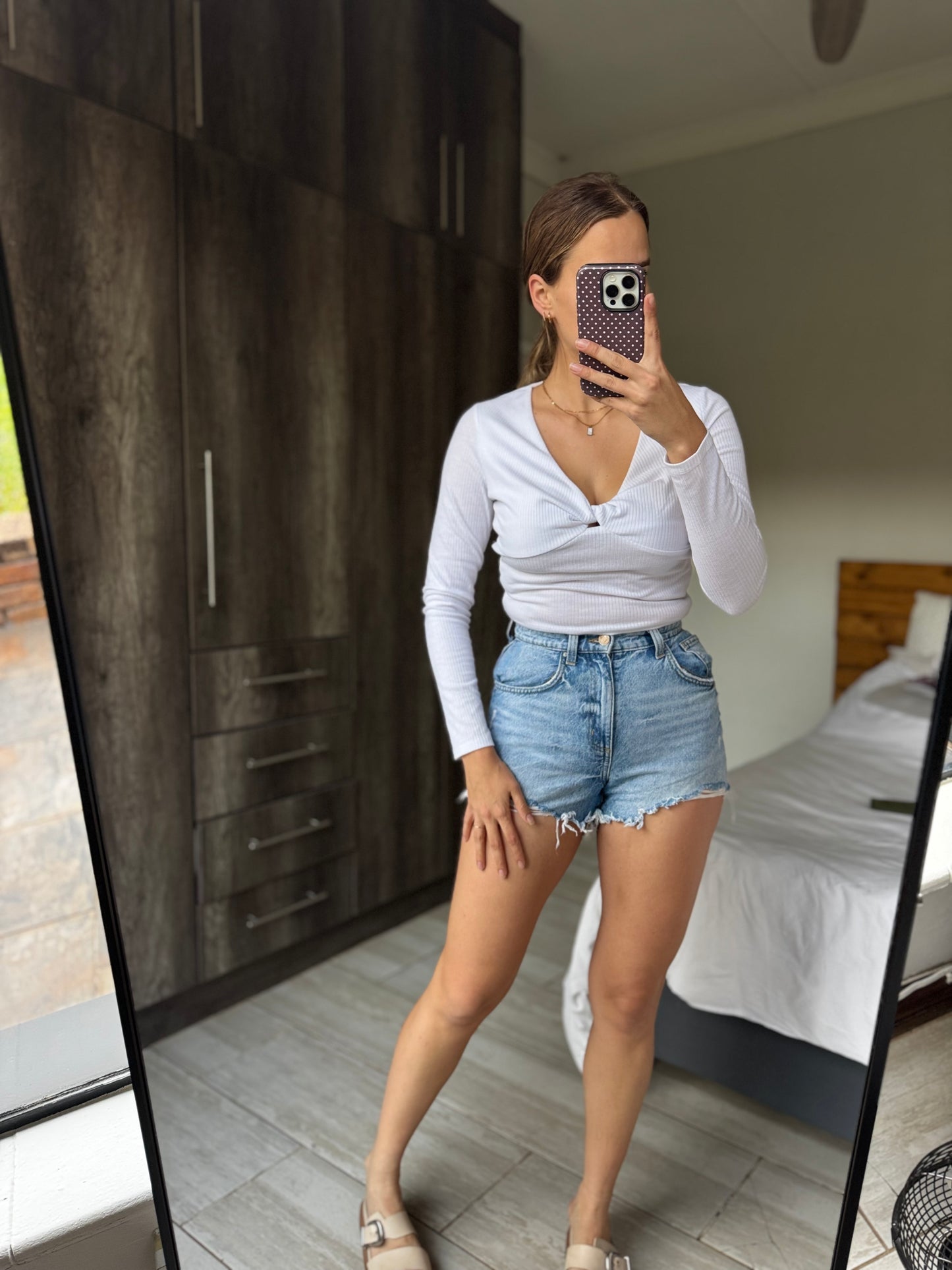 Cotton on denim shorts (H)