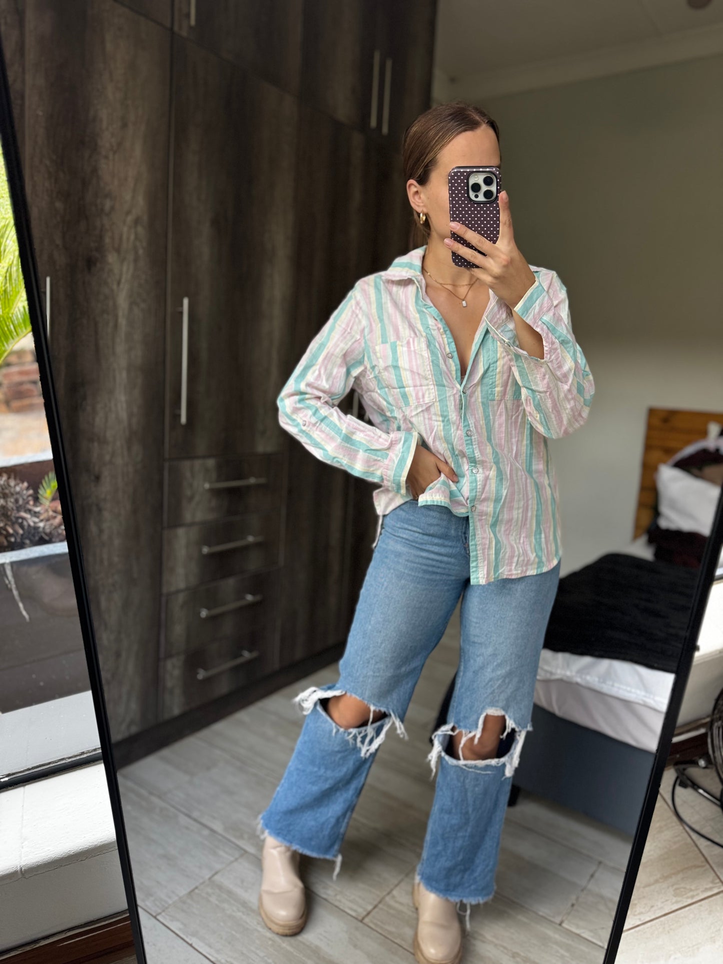 Striped button down (KK)