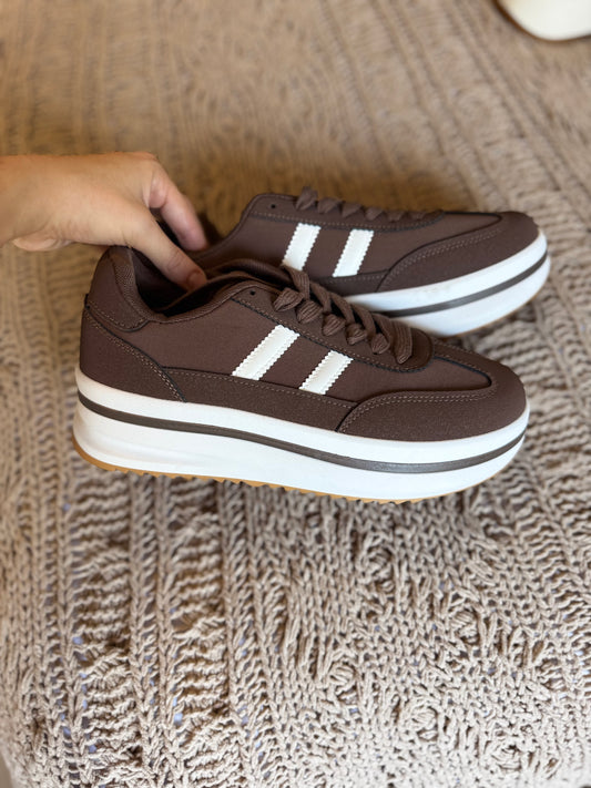 Brand New brown sneakers (KK)