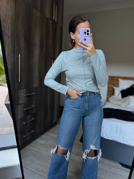 Woolworths blue sweater (J)