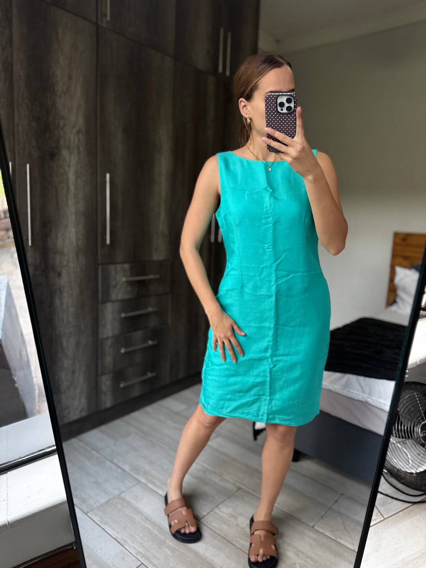Jenni Button blue dress (F)