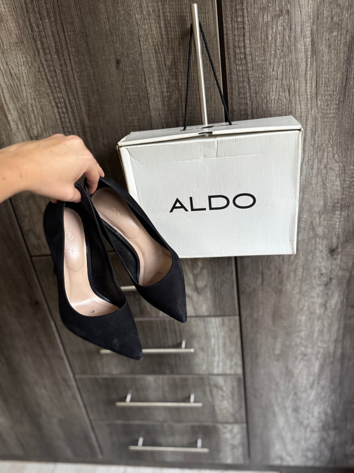 ALDO black heels (AAA)