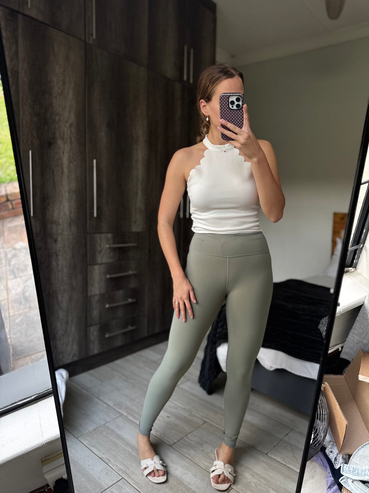 Cotton on green gym leggings (OO)
