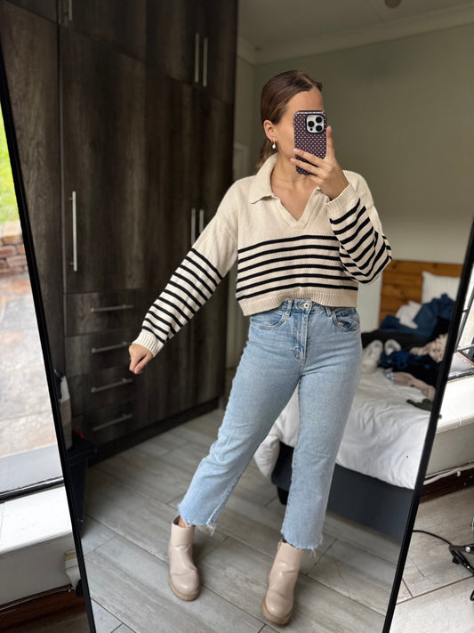 Cotton on beige knitted sweater (CC)