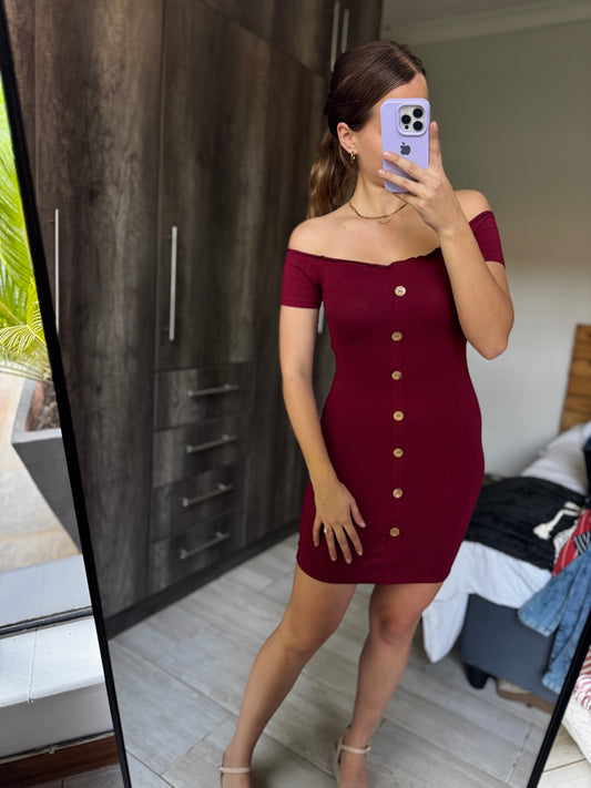 Maroon dress (KK)