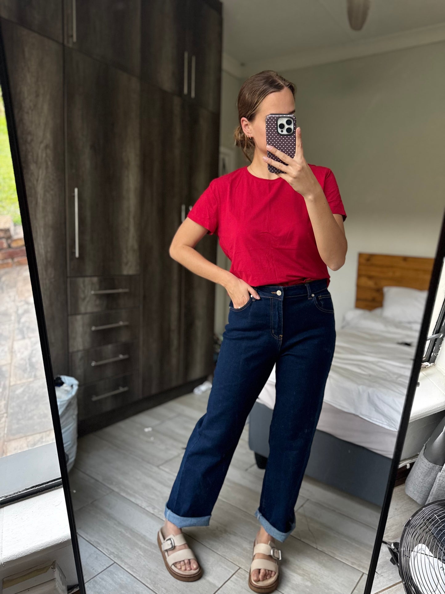 Woolworths red tee (X1)