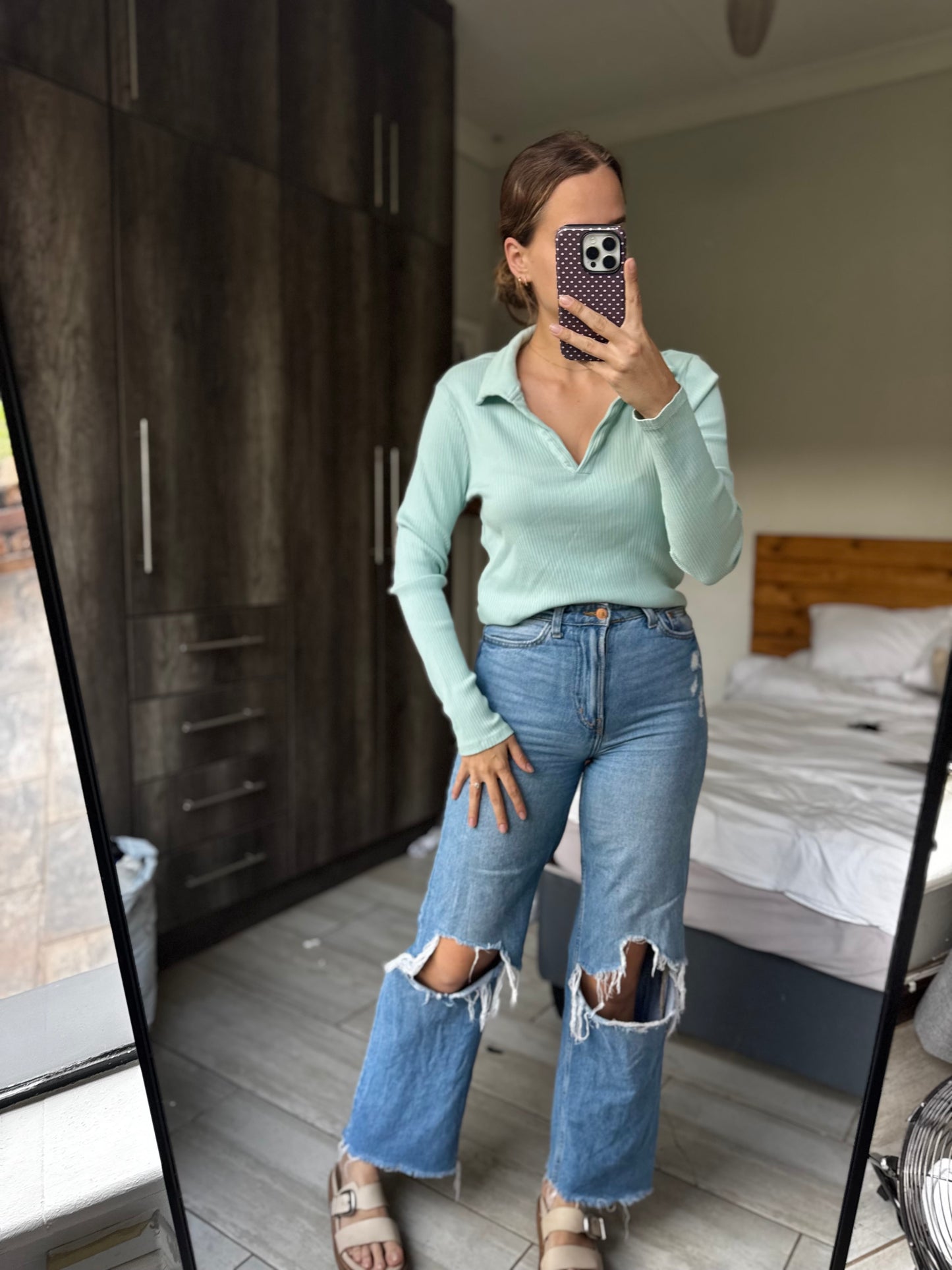 Old Khaki stunning top (X1)