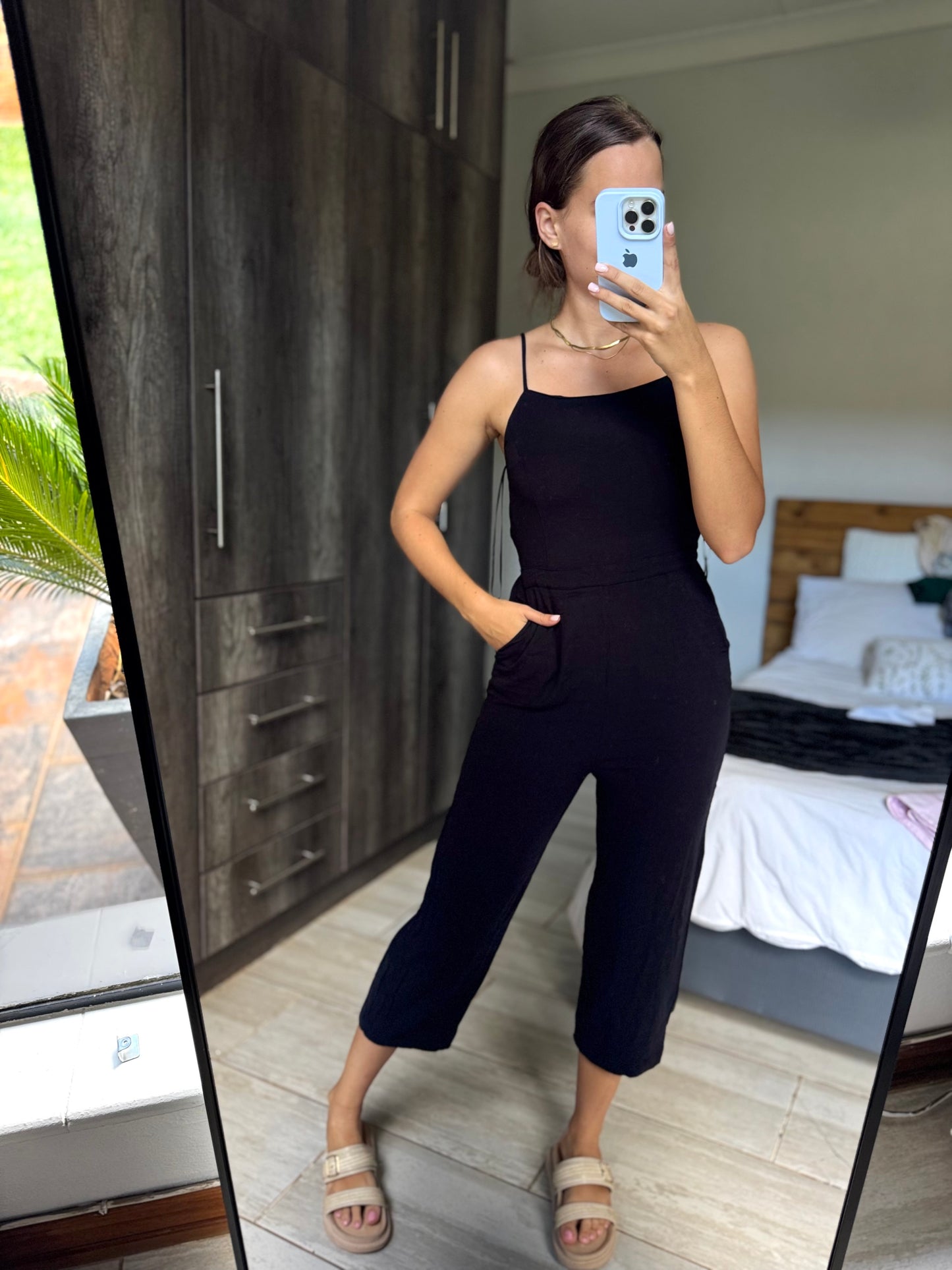 Woolworths black jumpsuit (P)