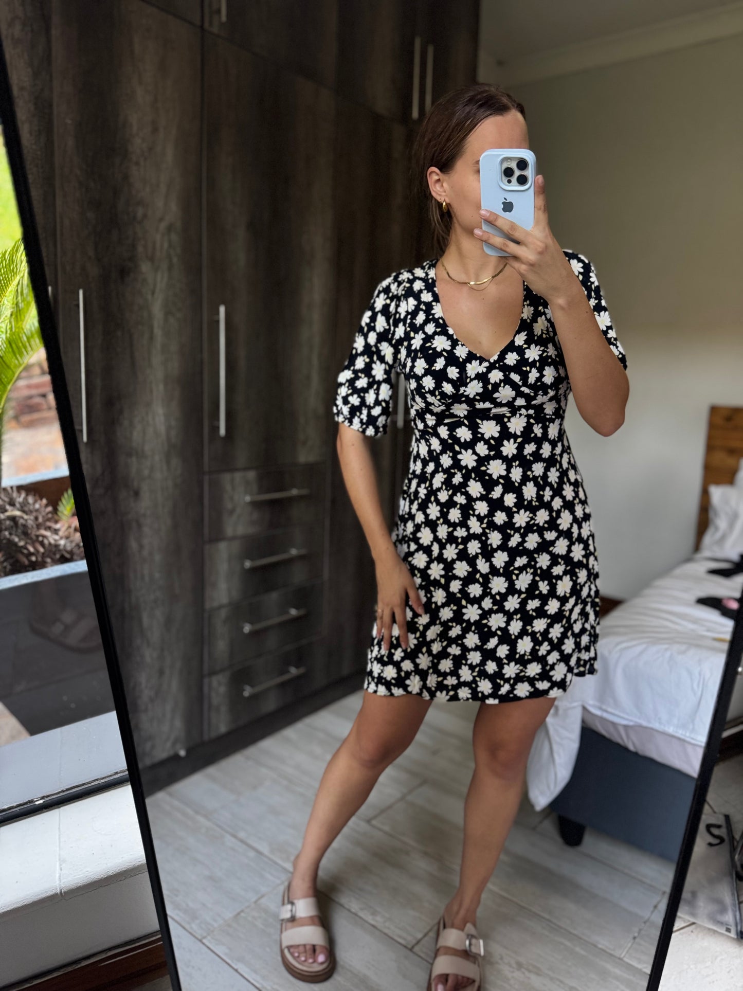 Cotton on floral dress (X2)
