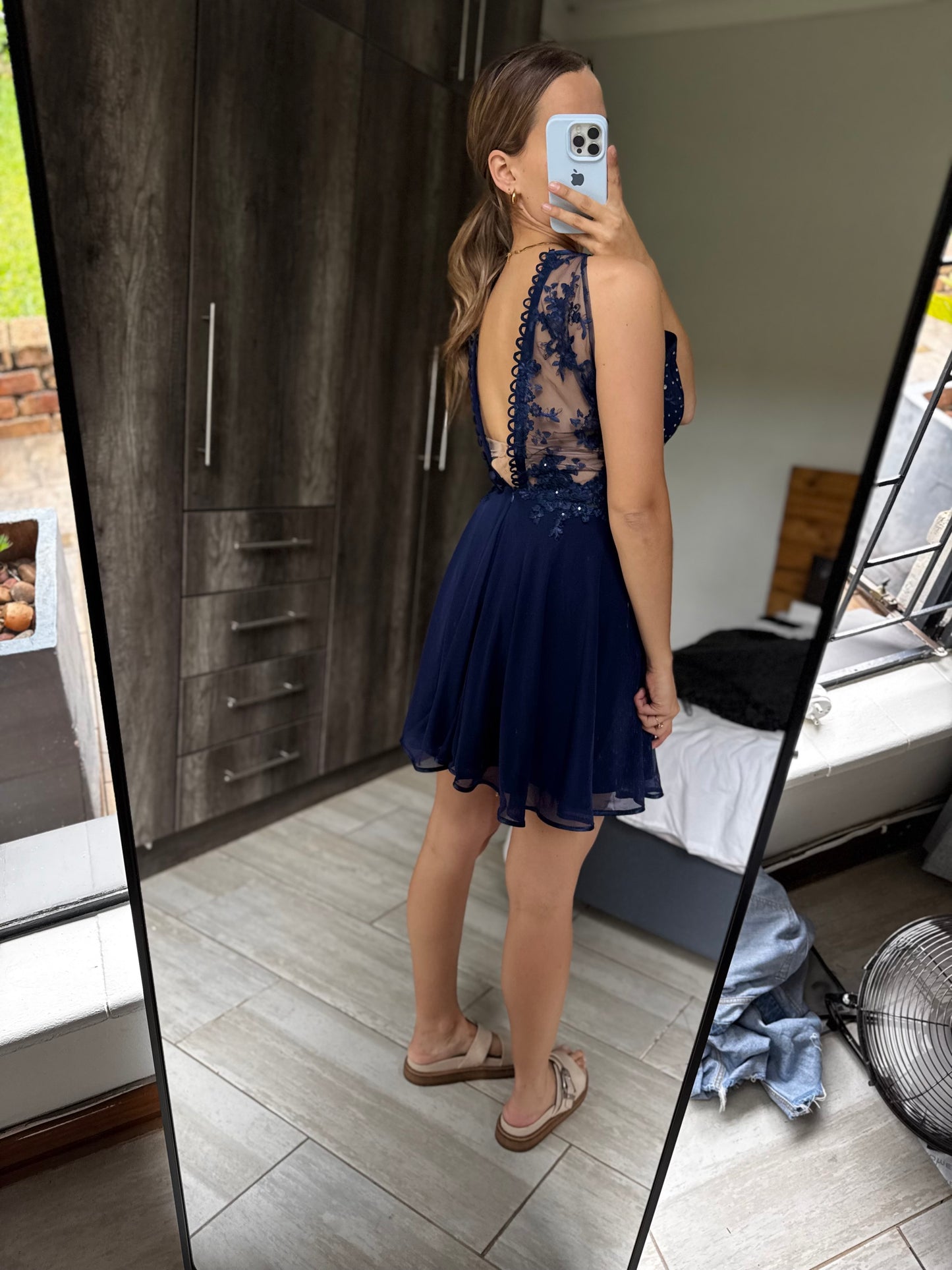 Navy floral dress (X6)