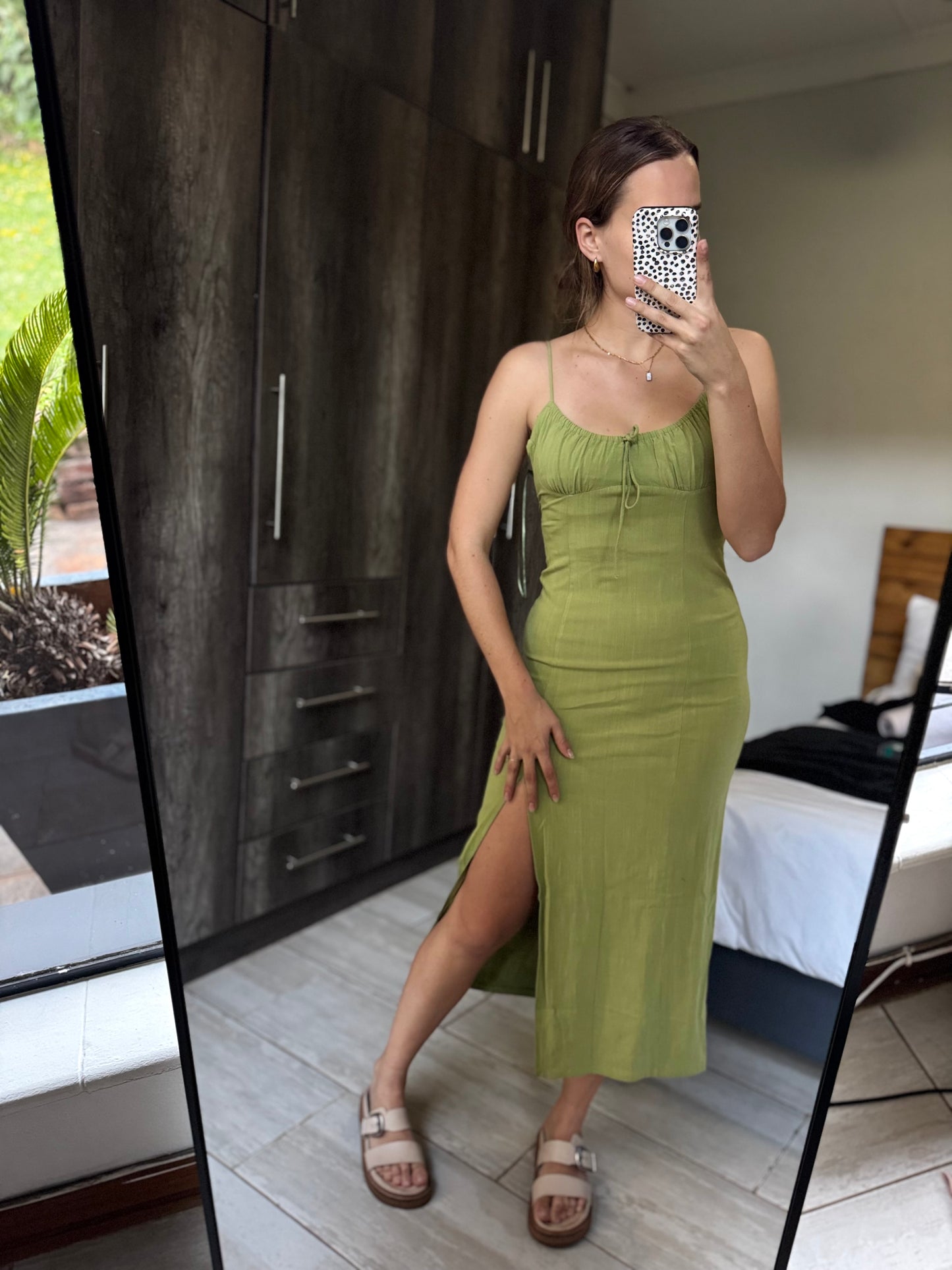 ZARA green dress (EE)