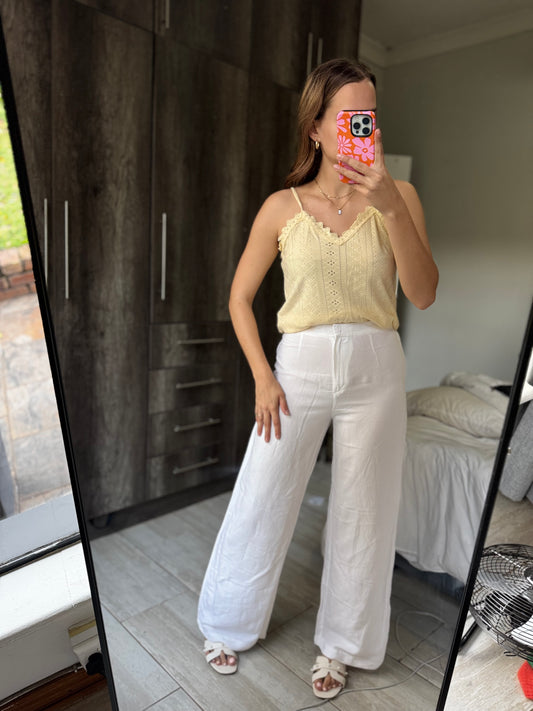 H&M white pants (G)