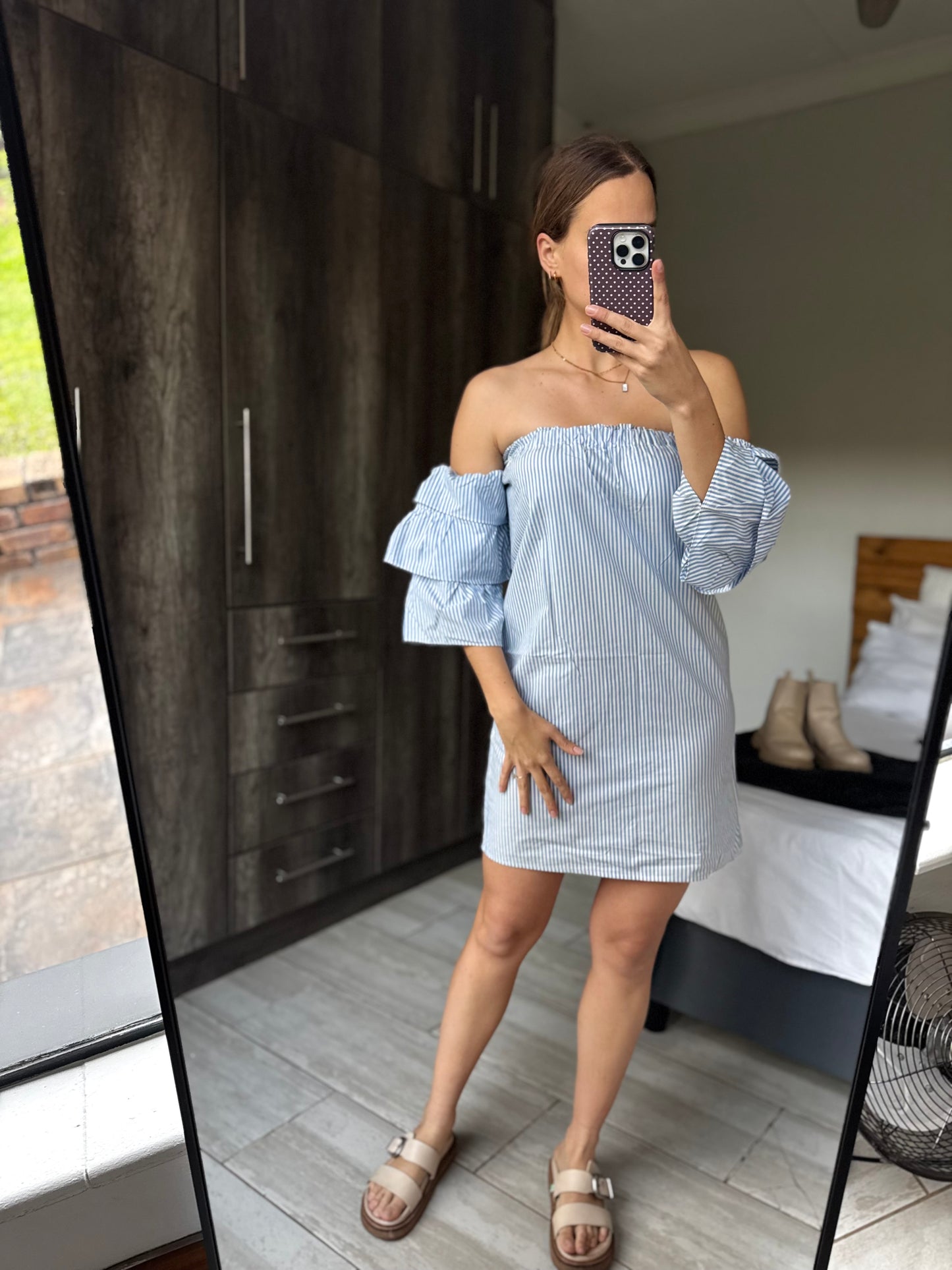 Blue striped dress (B)