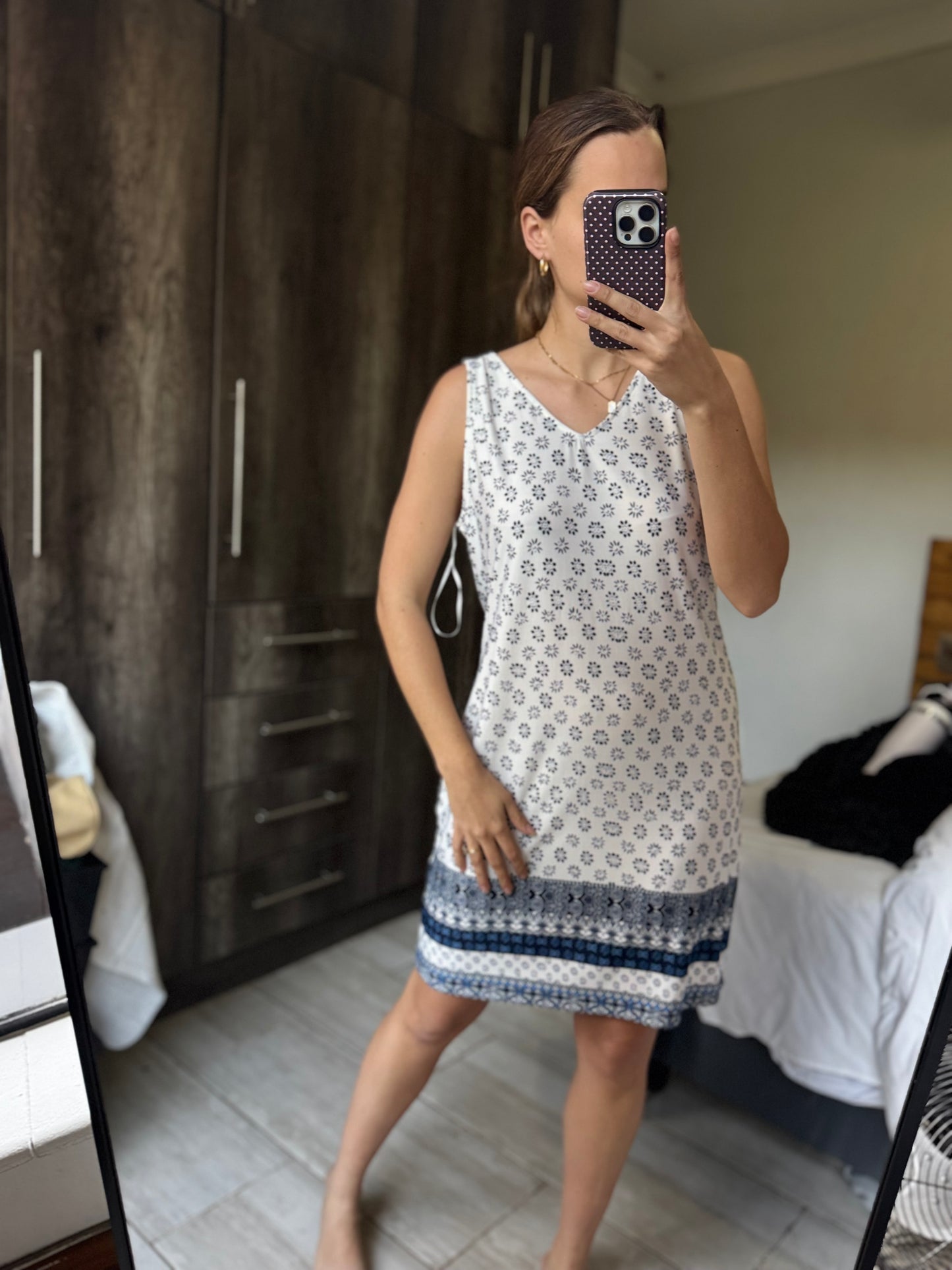 White floral dress (TT)