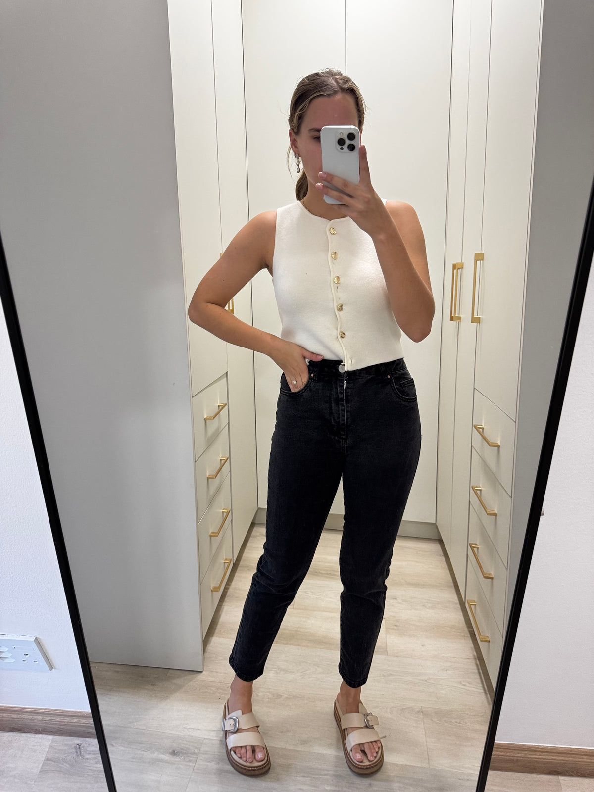 Cotton on black denim jeans (K)