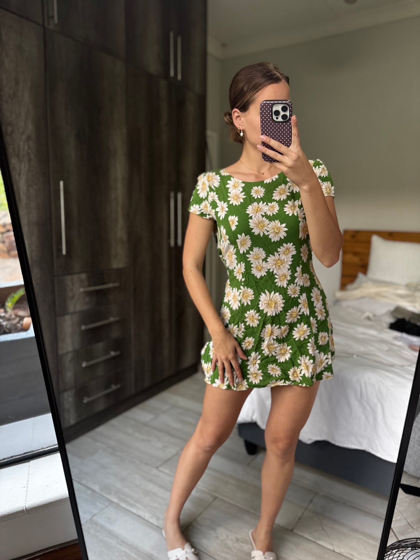 Green floral dress (R)