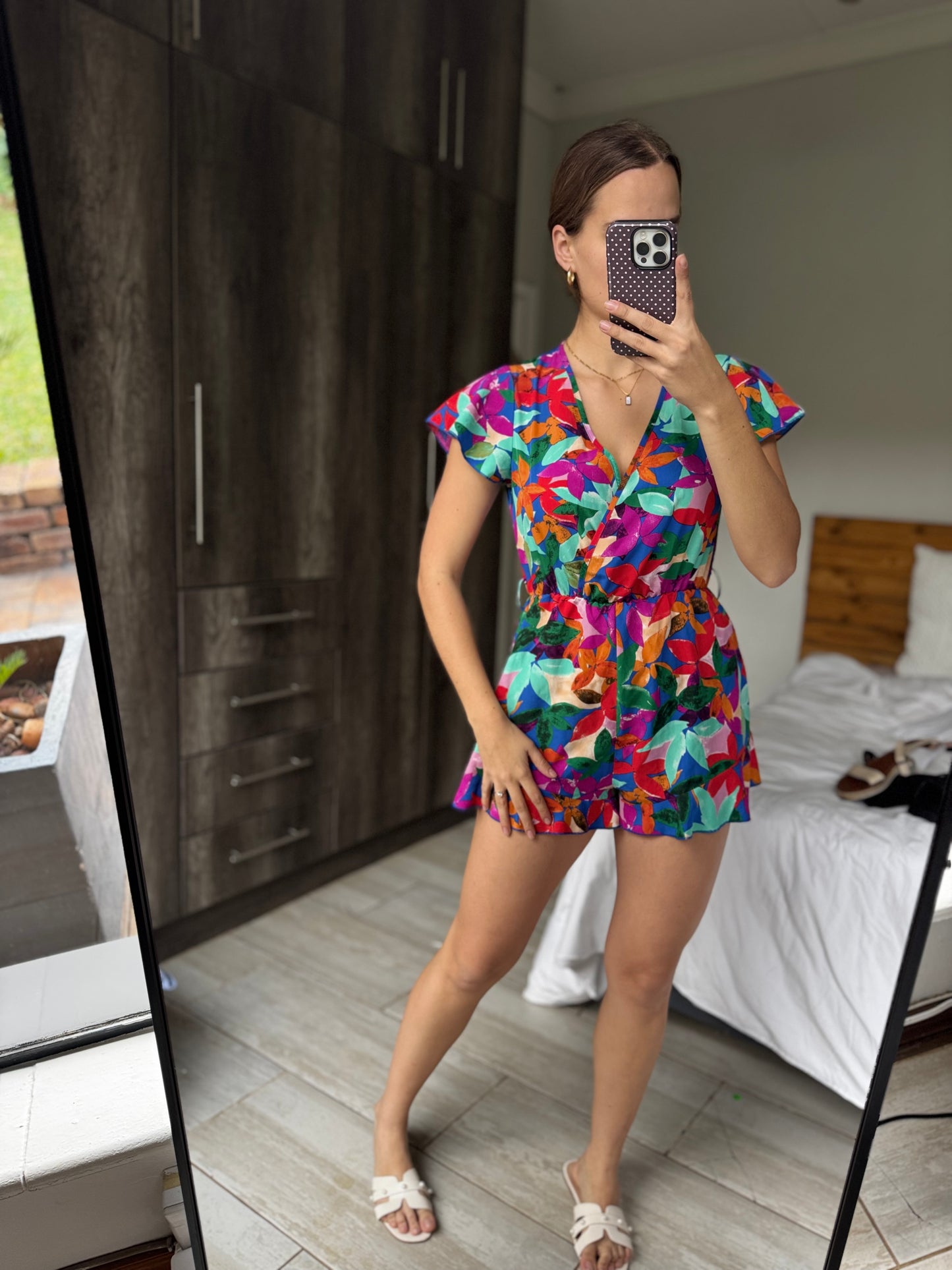 Floral jumpsuit (LL)