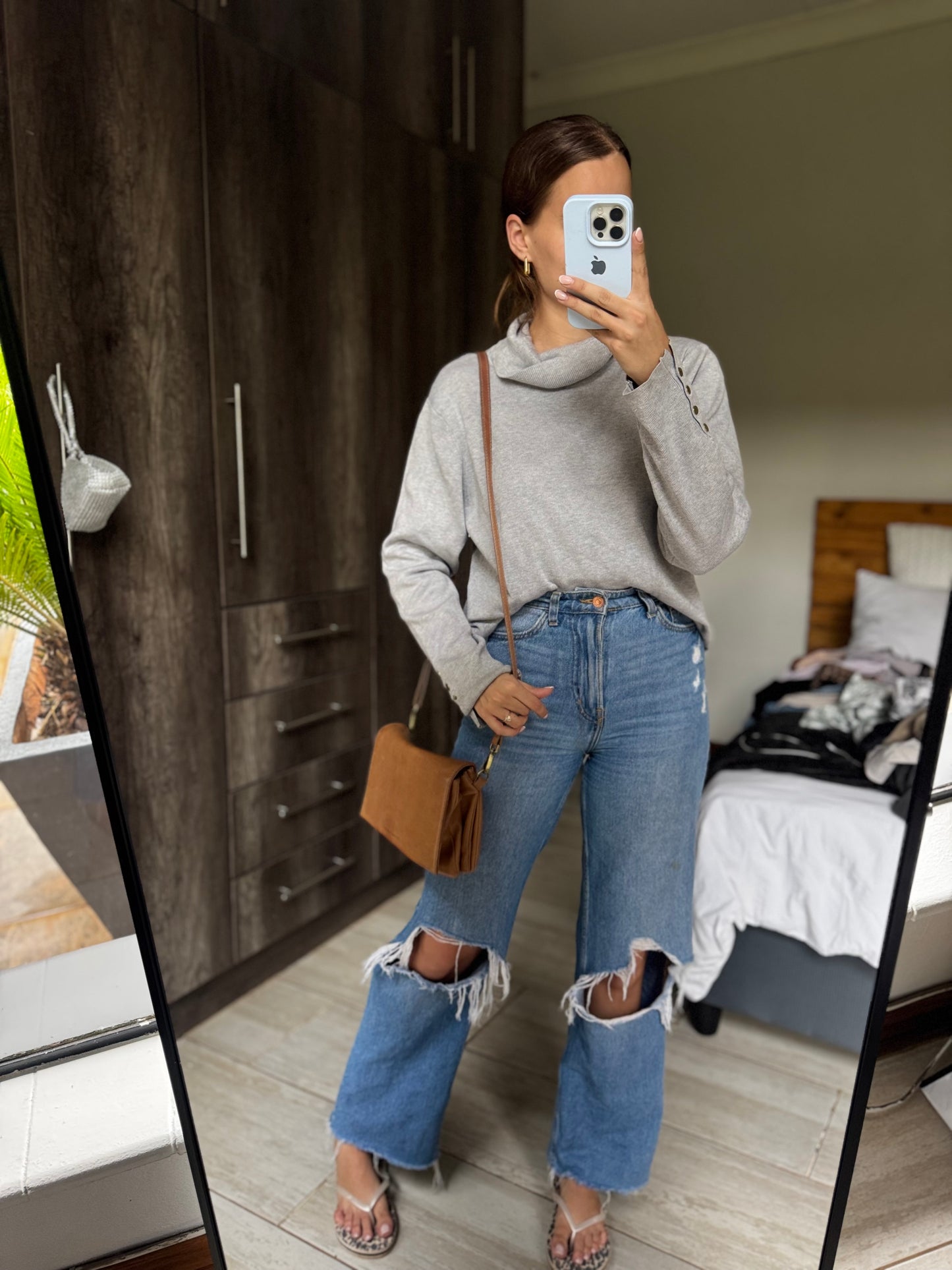 Woolworths grey turtle neck sweater (SSS)