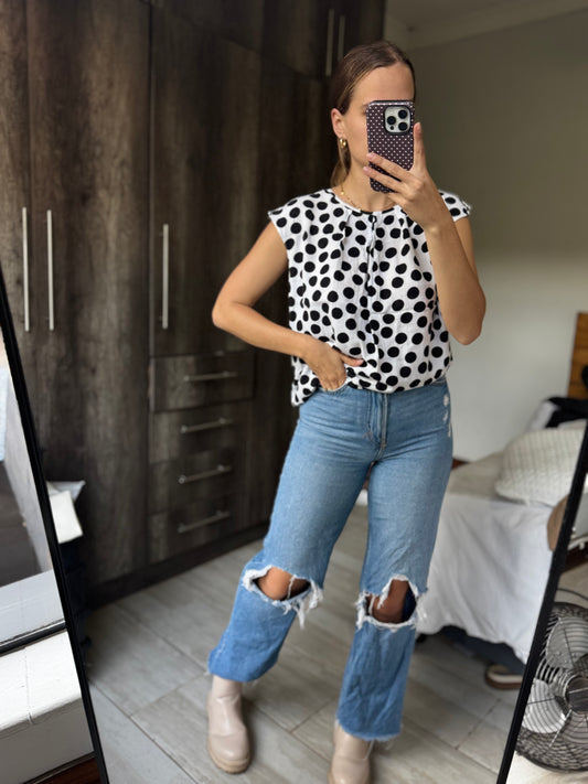 Polka dot top (AA)