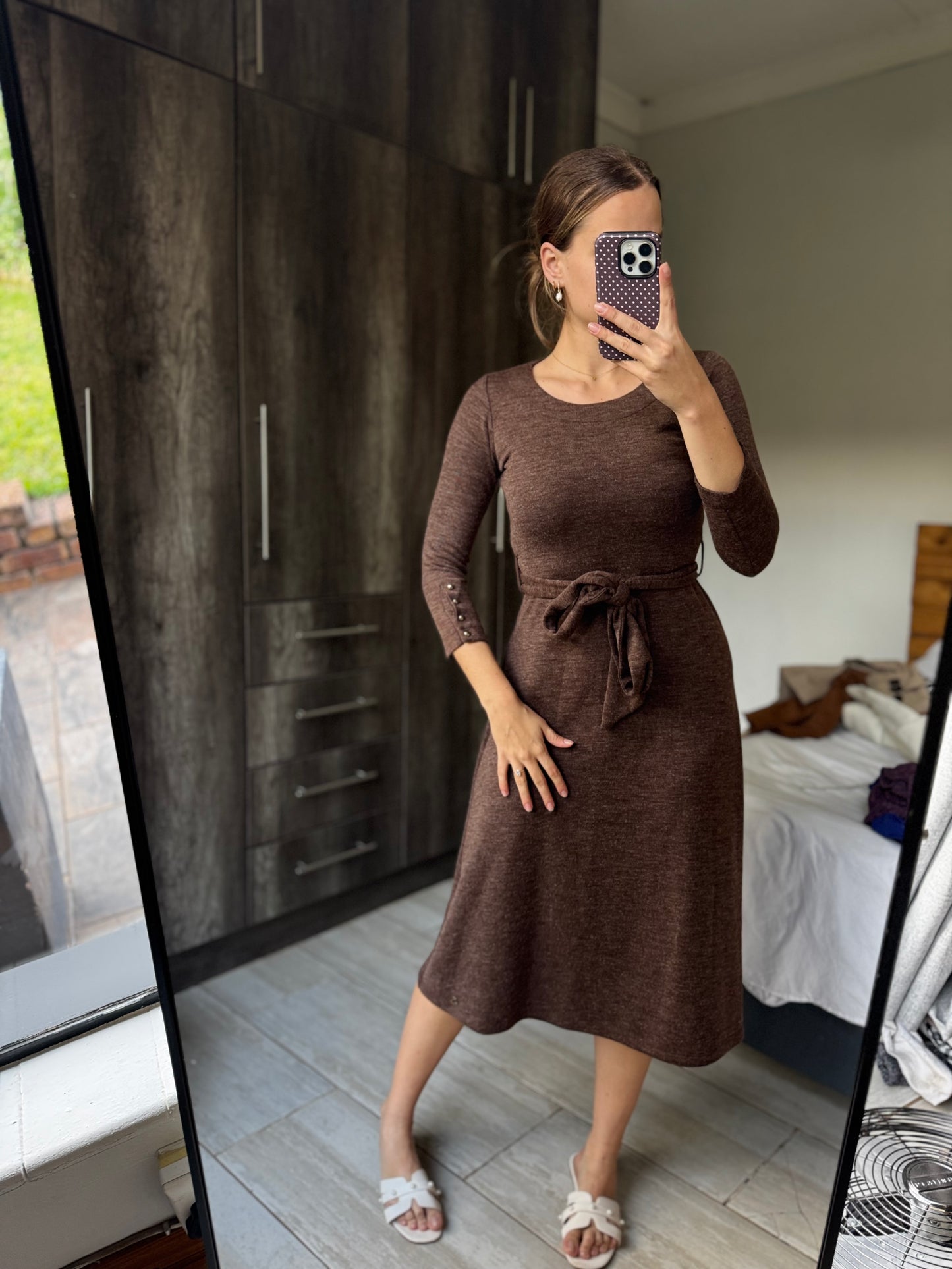 Daniel Hechter brown knitted dress (PP)