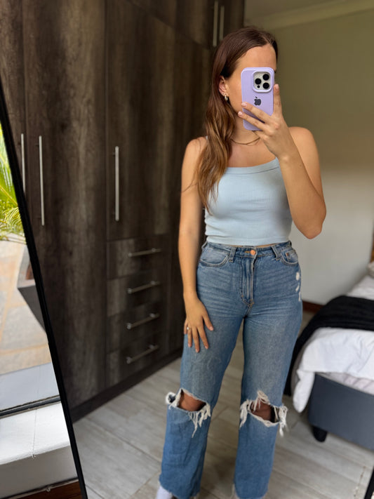 Cotton on blue top (OO)