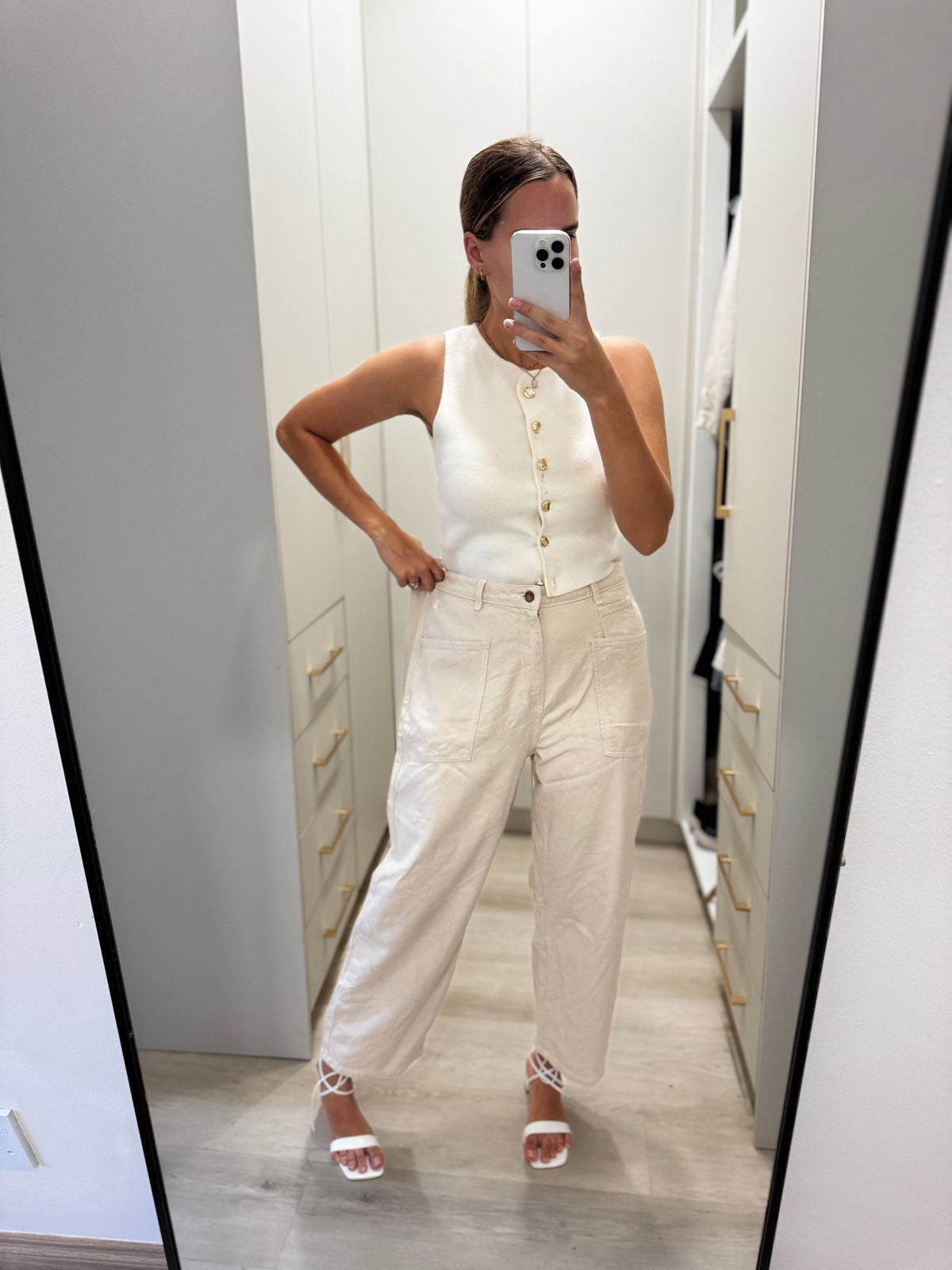 DESRAY cream pants (X1)