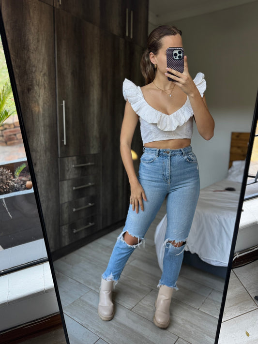 ZARA white top (SS)