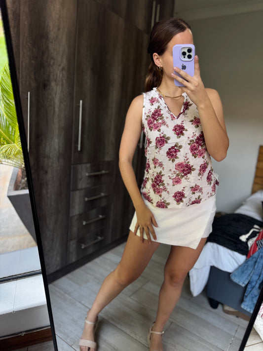 White floral top (KK)