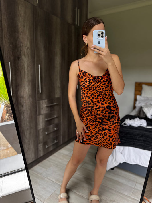 Leopard print dress (W)