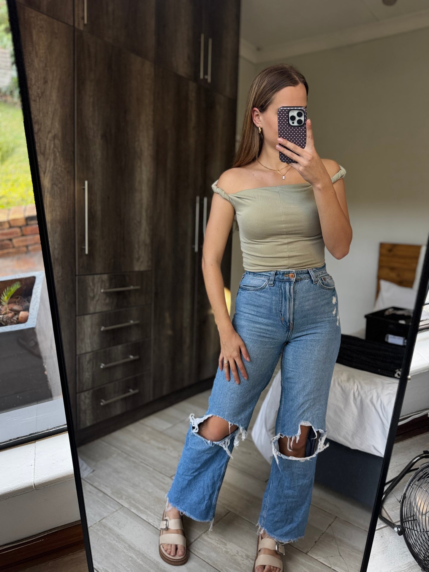 Cotton on green top (E)