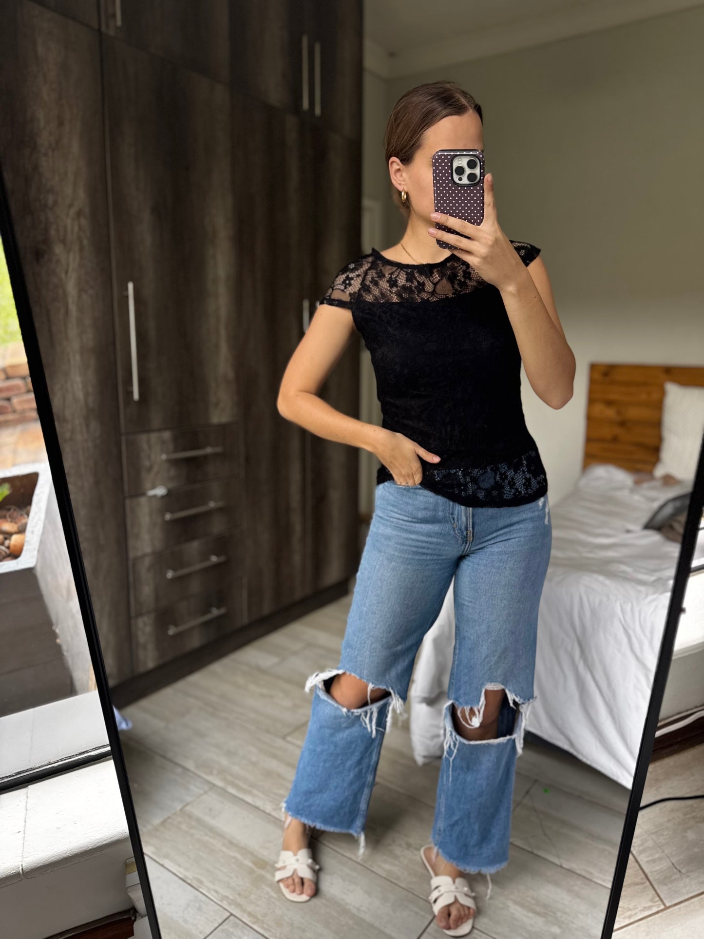 Black lace top (OO)