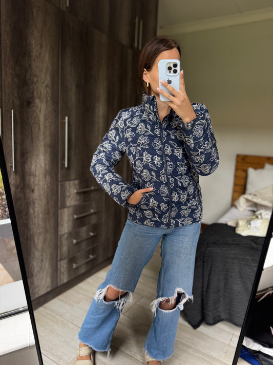 Rare Earth floral puffer jacket (SSS)