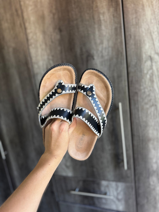 Brand New black sandals (HH)