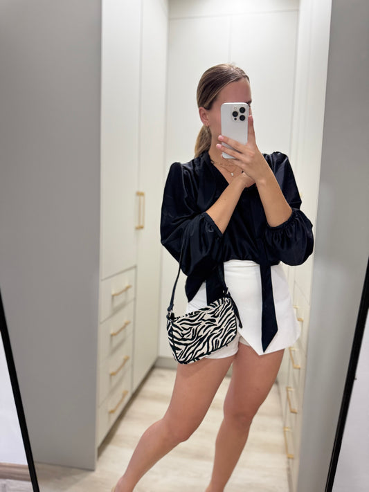Black and white bag