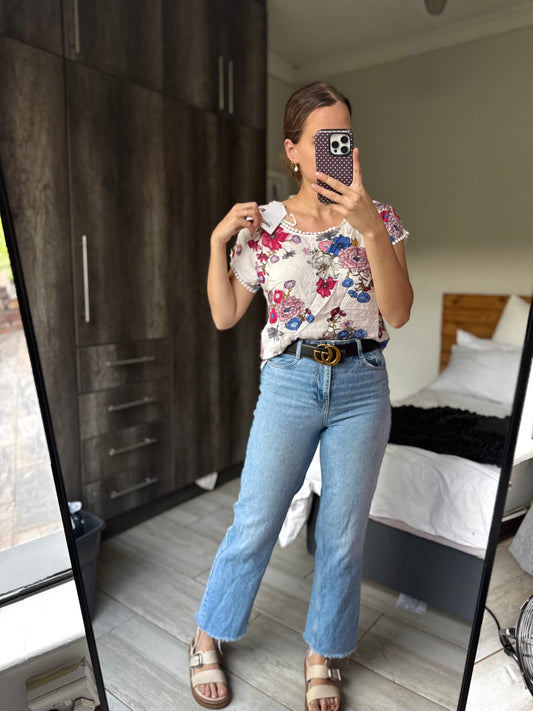 Brand New floral top (W)