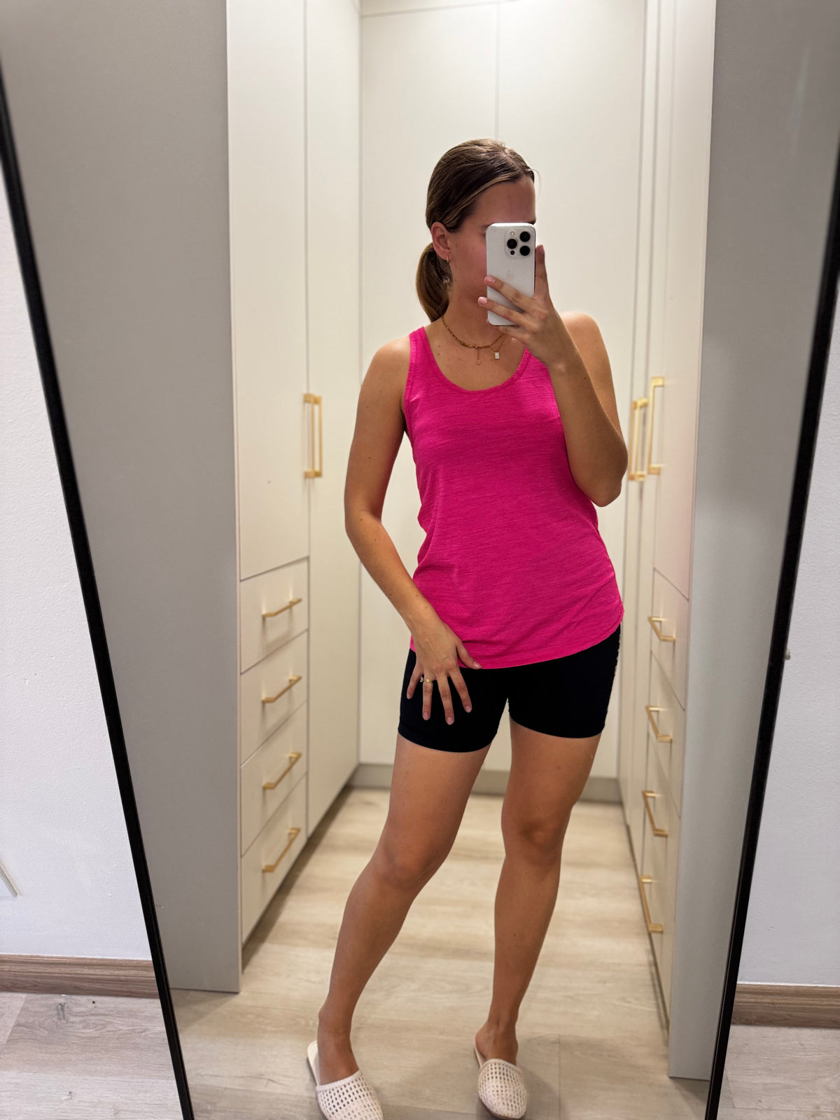 Cotton on pink gym top (Q)