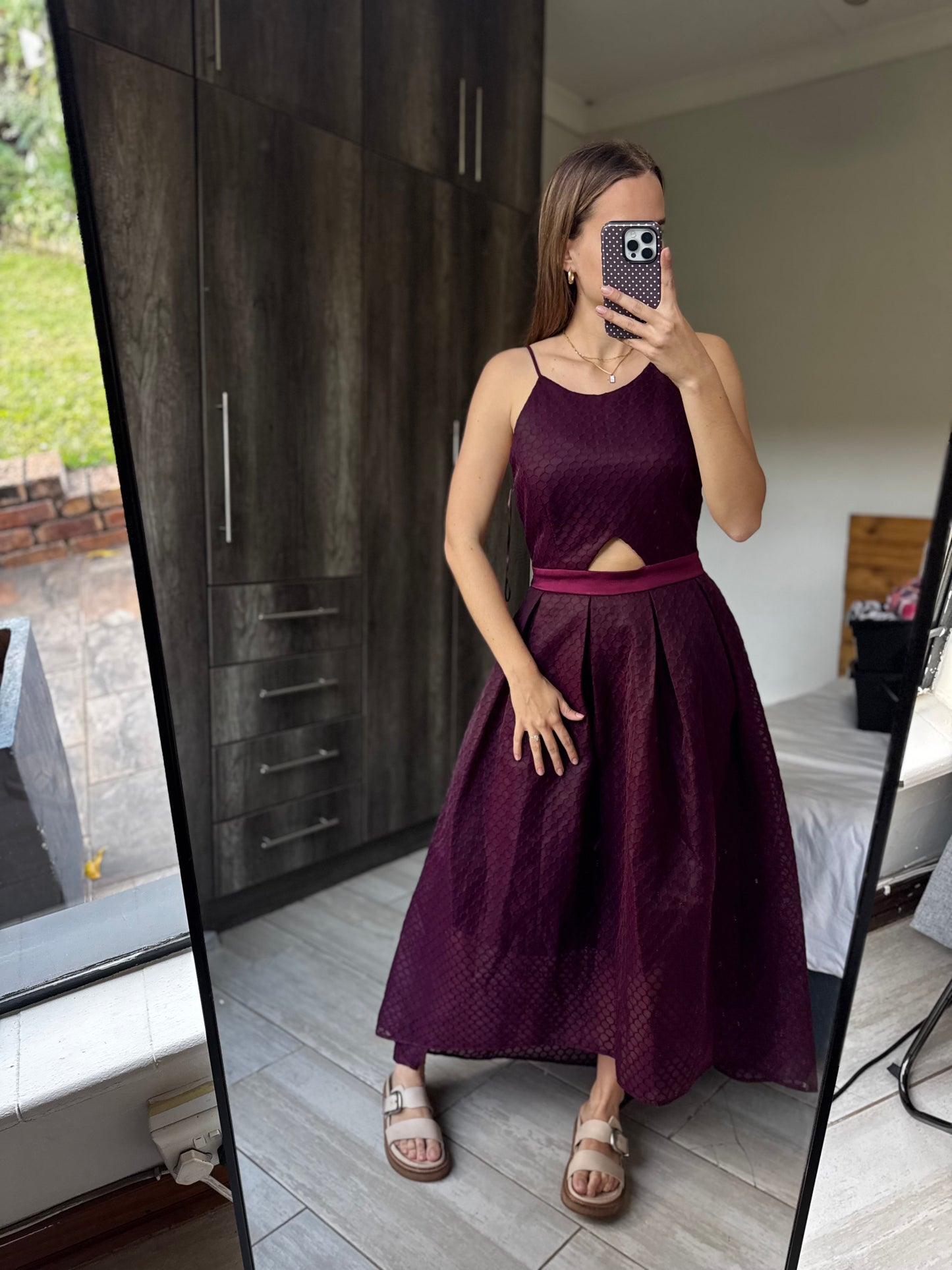 Brand New stunning burgandy dress (WW)