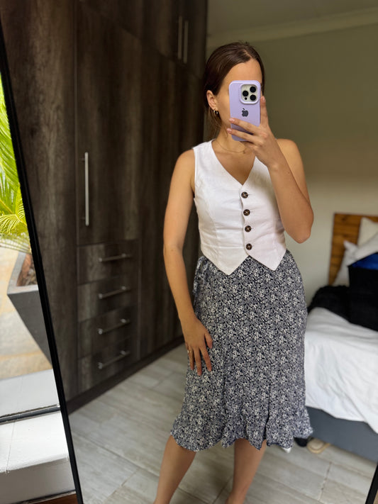 Floral midi skirt (R)