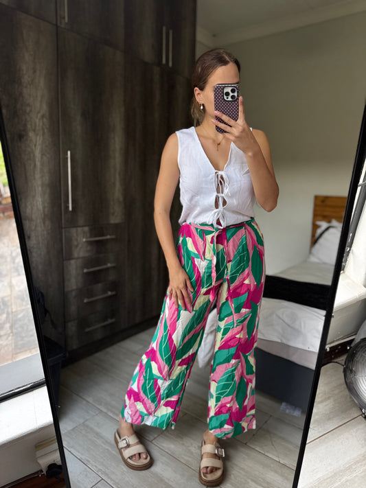Floral pants (L)