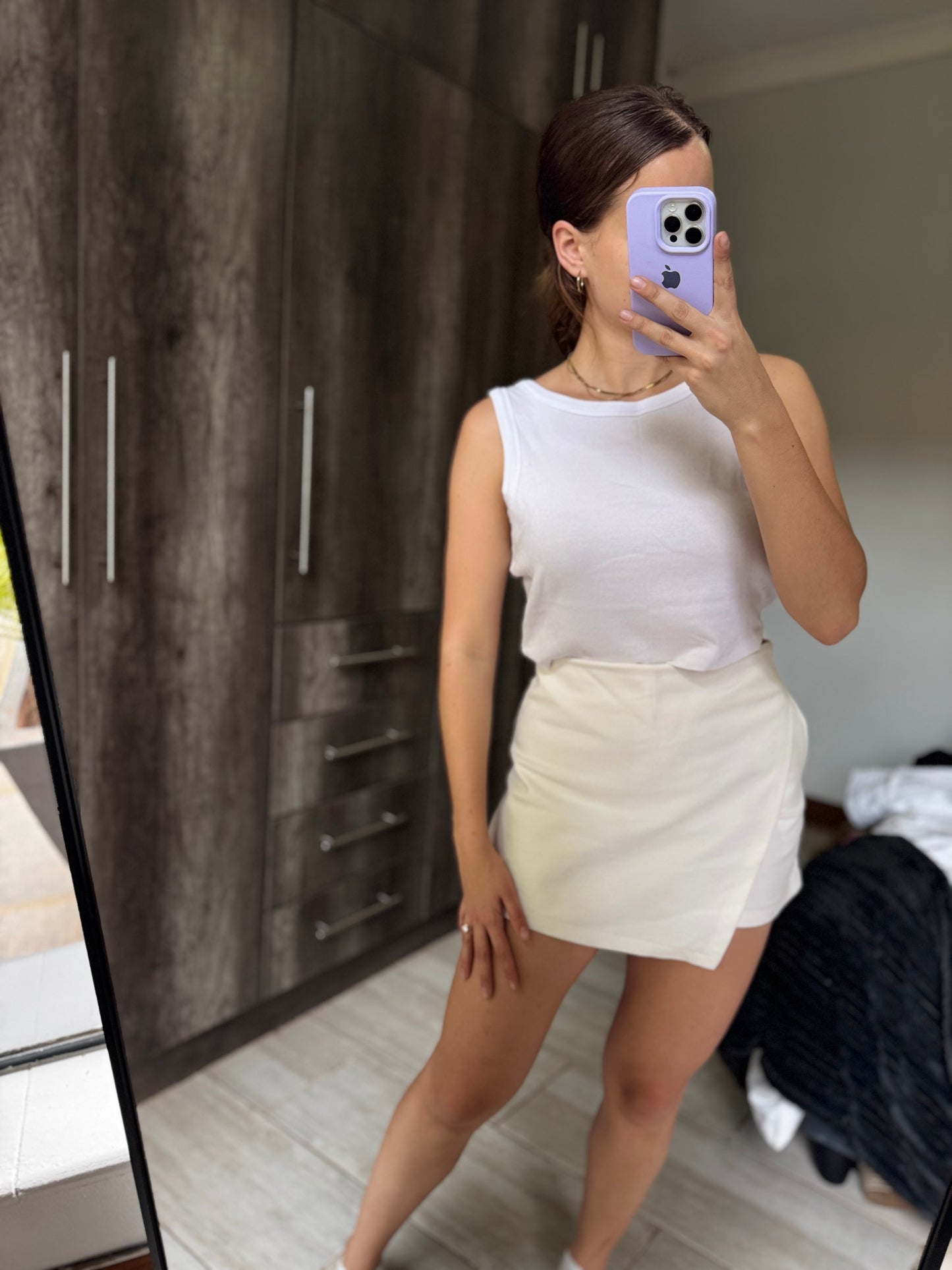 White ribbed tank (NN)