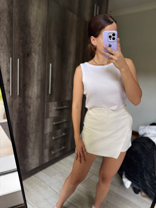 White ribbed tank (NN)