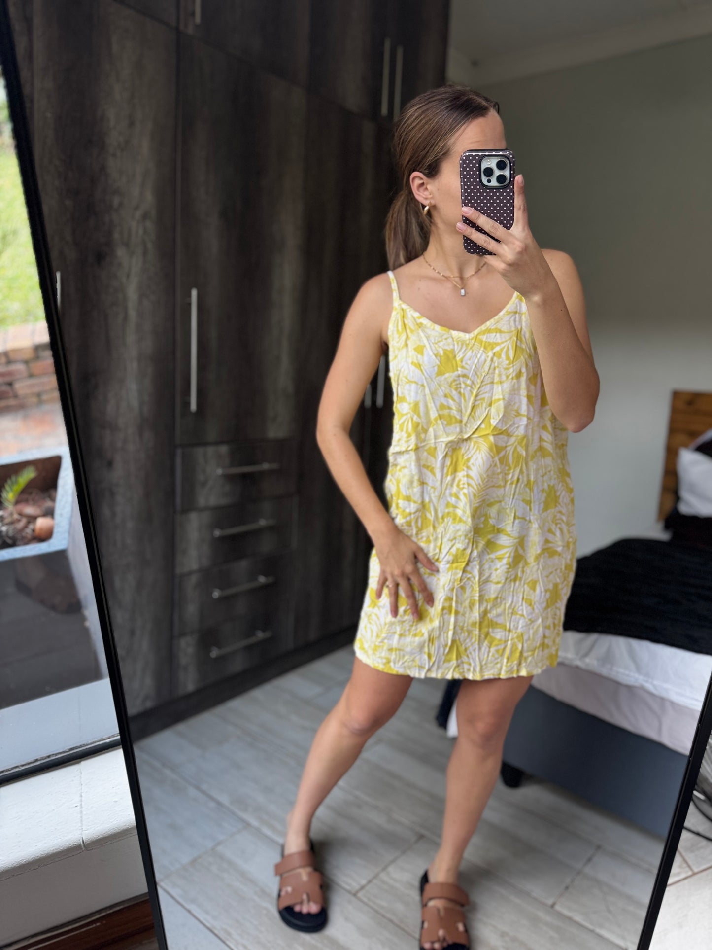 Woolworths yellow floral dress (KK)