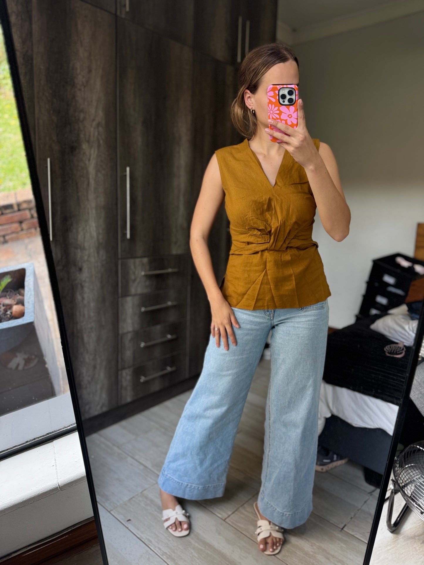 Studio W brown top (K)