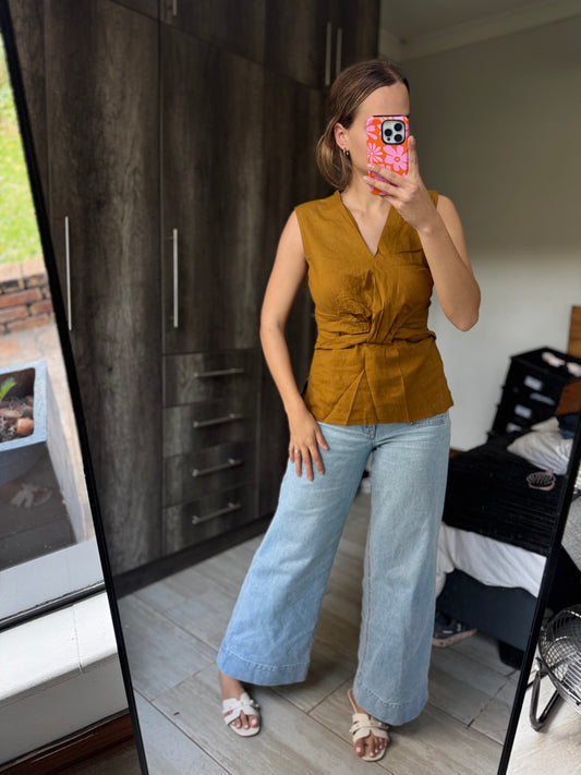 Studio W brown top (K)