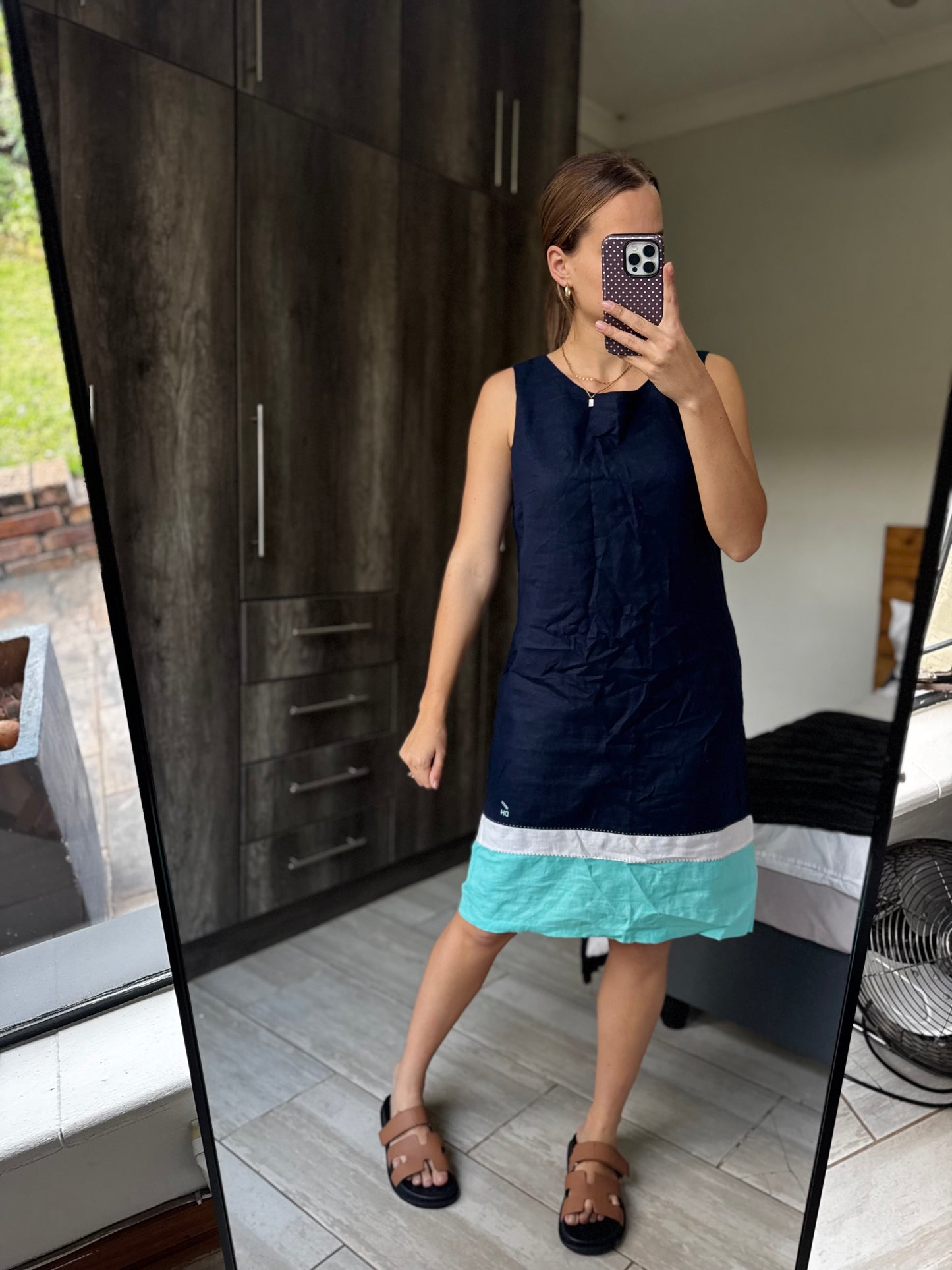 Daniel Hechter navy dress (F)
