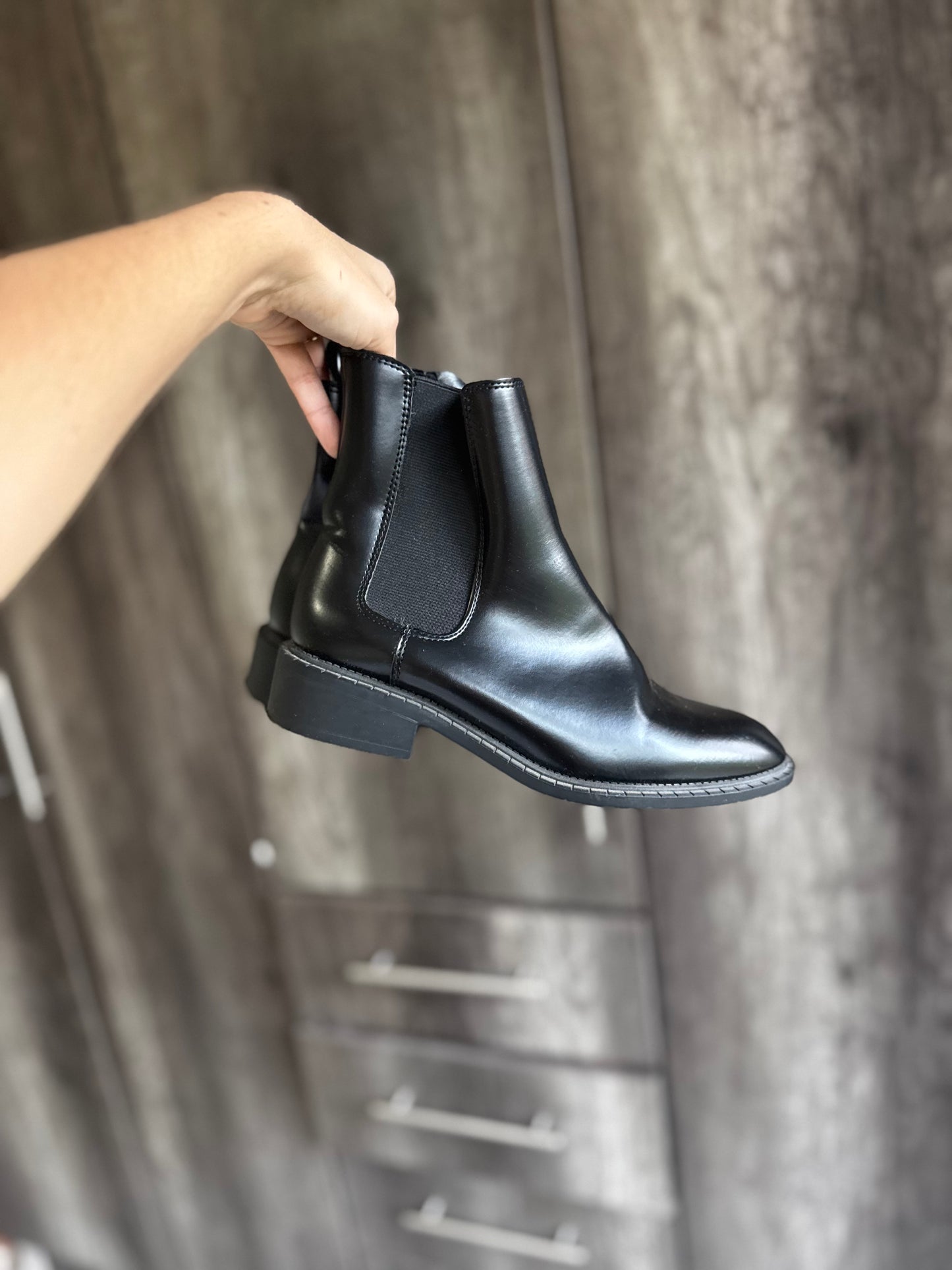 Black boots