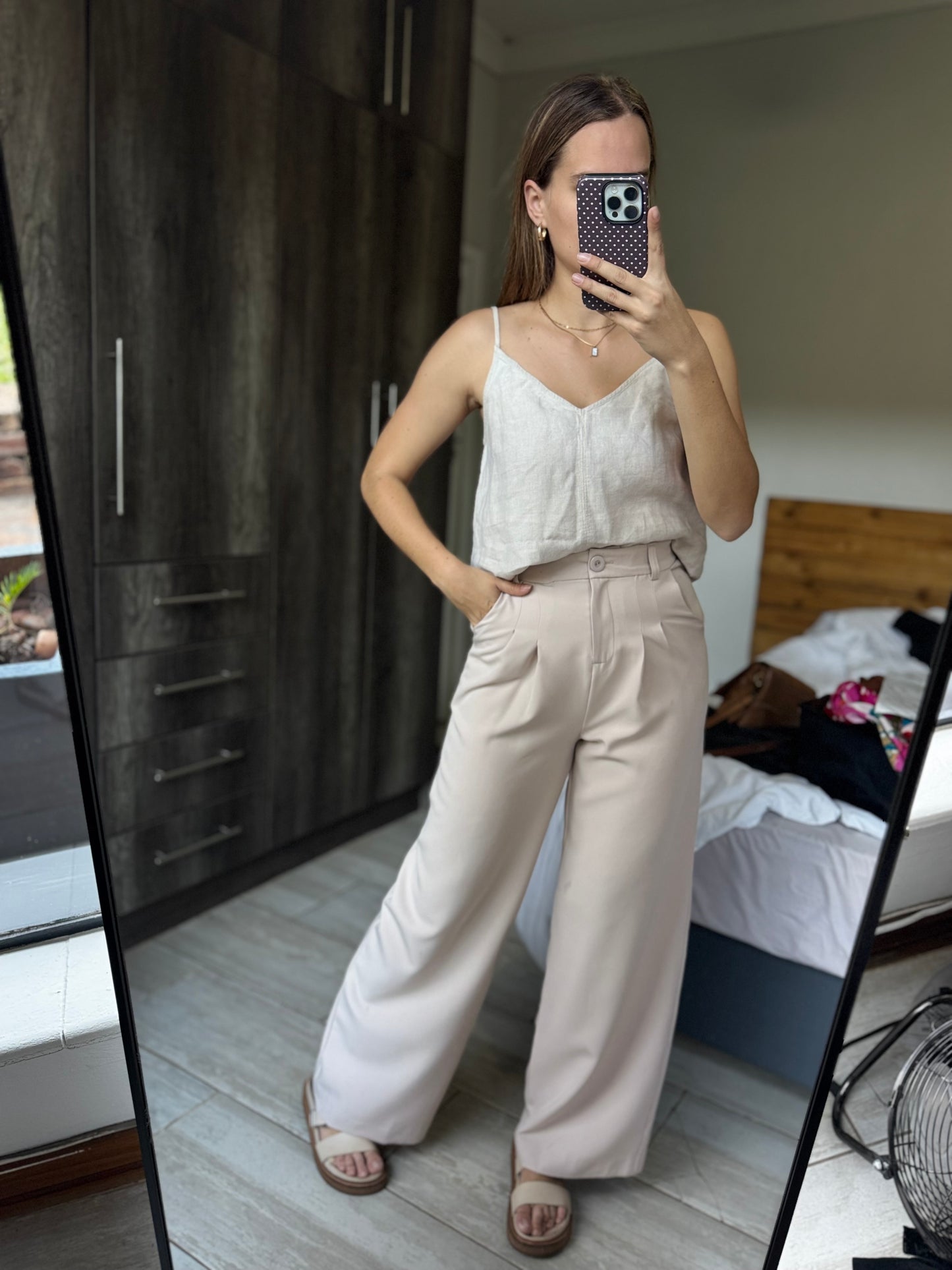 Country Road cream top (QQ)
