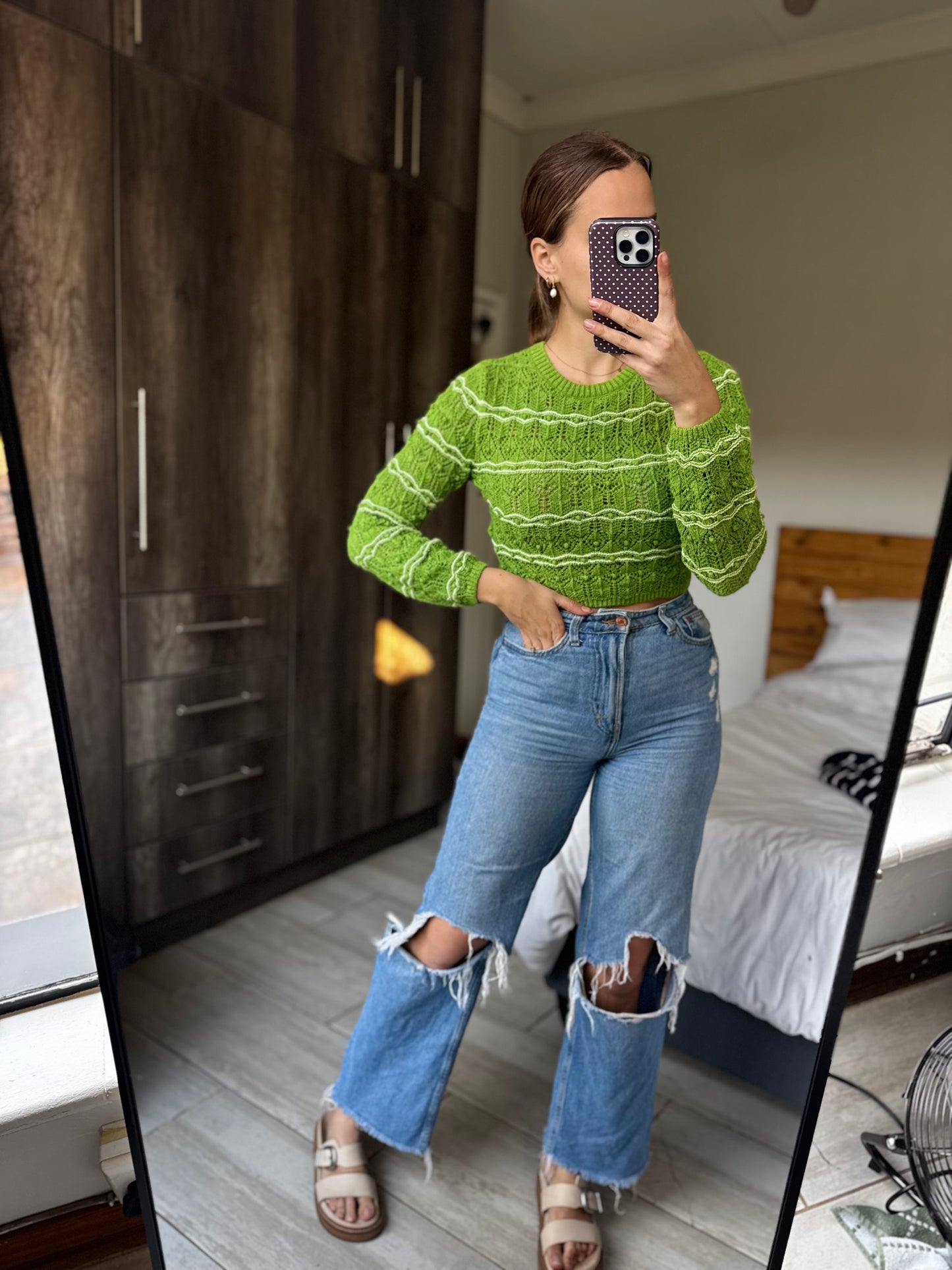 ZARA green knitted sweater (RR)